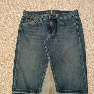 7 For All Mankind Jean Skirt Women Size 27 Roxy